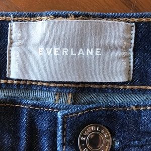 Everlane high rise kick crop jean